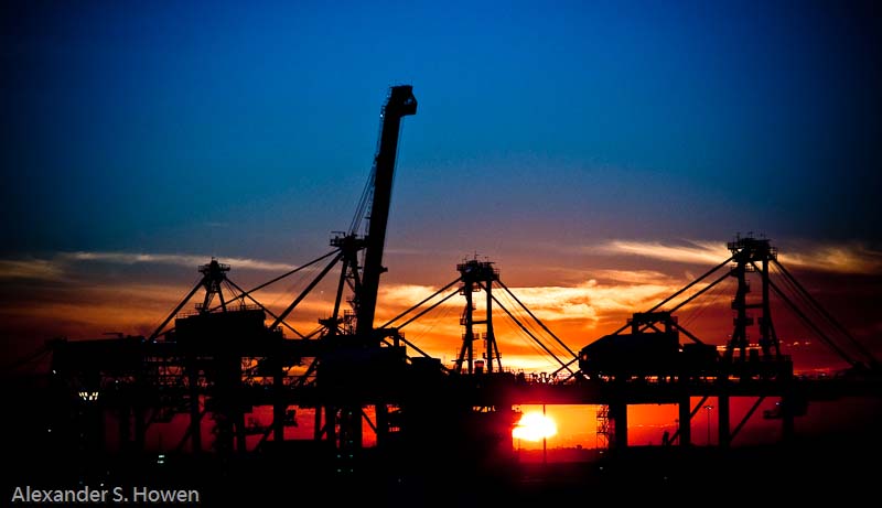 Port Botany container terminal cranes