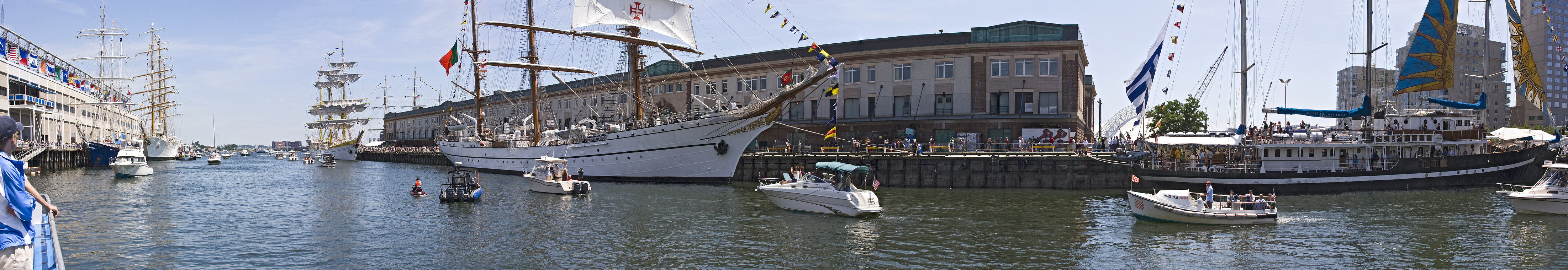 Tall Ships Boston WTC-Fish Pier Panorama.jpg