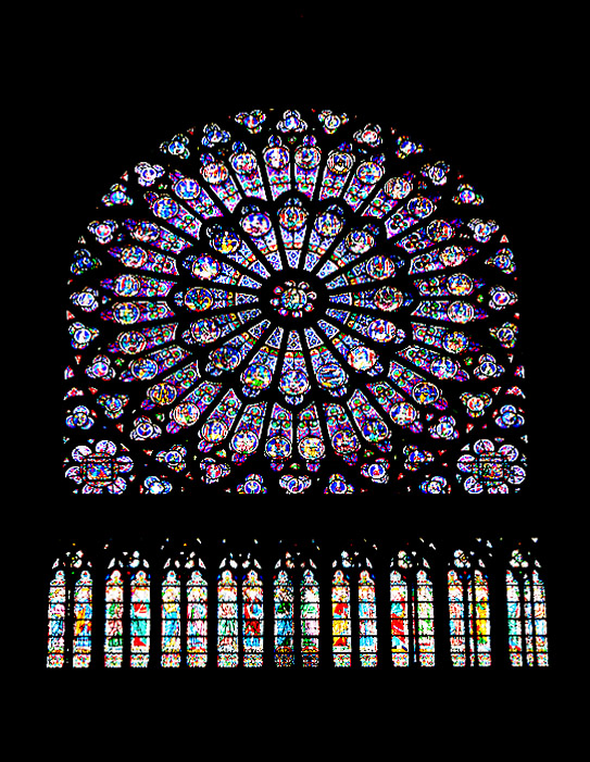 Cathdrale Notre Dame de Paris - North Rose Window