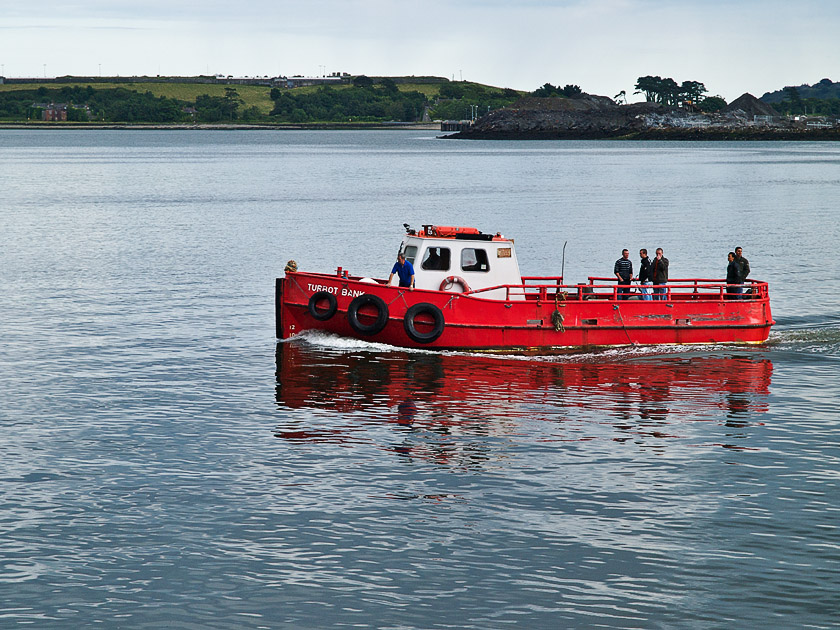 Red boat & crew