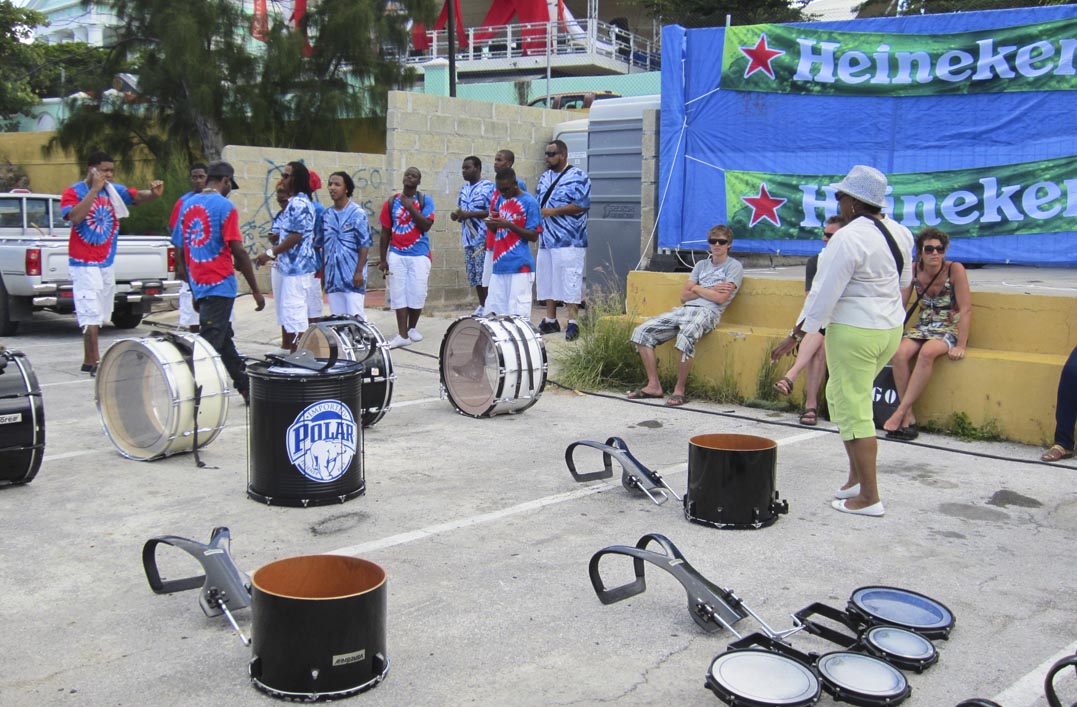 Local Drumband...taking a break