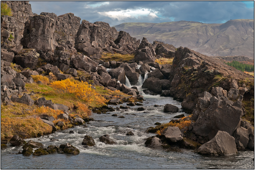 xarrfoss, a Waterfall in ingvellir National Park