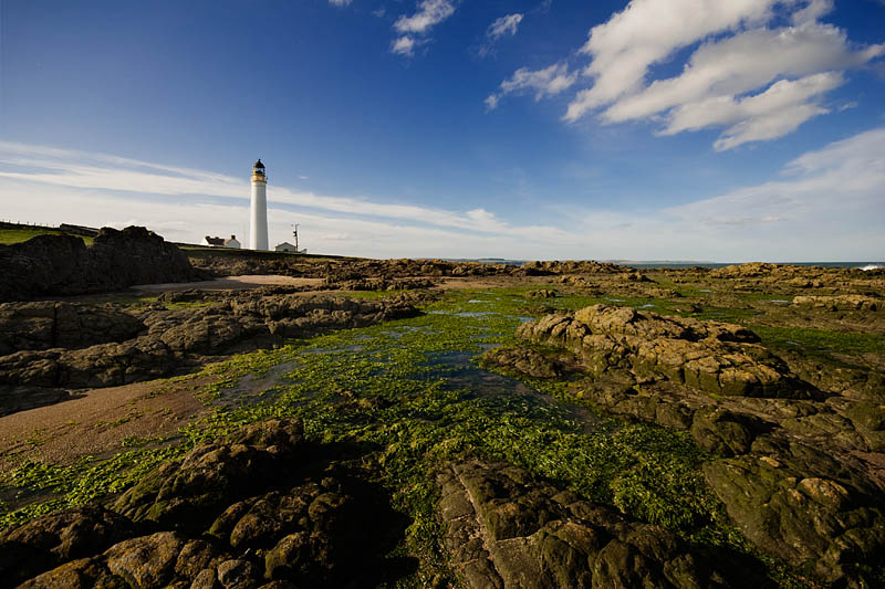Scurdie Ness Lighthouse.