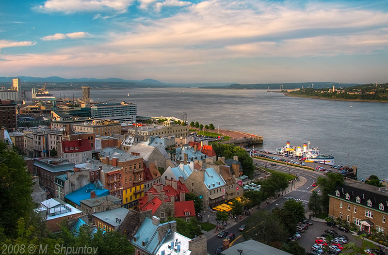Lower Town and St. Lawrence River, HDR