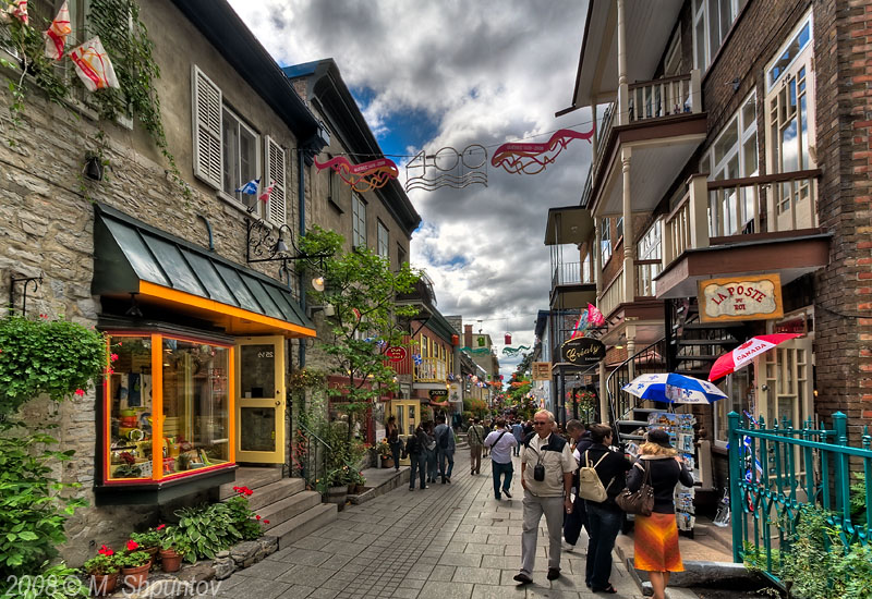 Quebec City, Petit Champlain, HDR