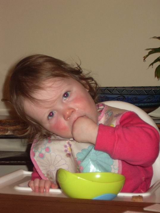 021 Breaking in new kitchen table.JPG