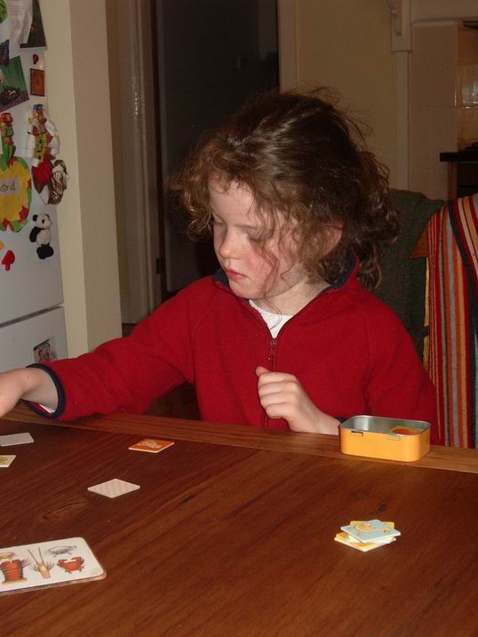 022 Breaking in new kitchen table.JPG
