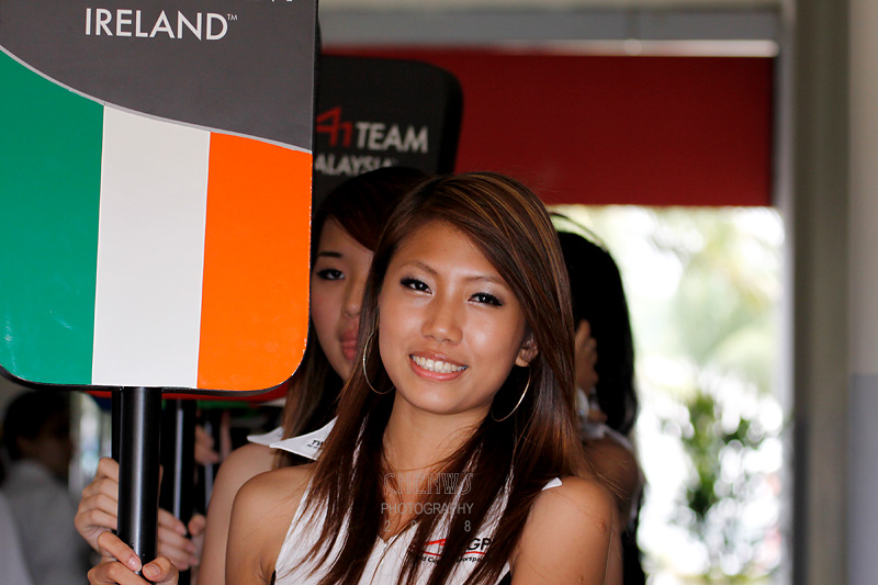 Grid girl, Team Ireland