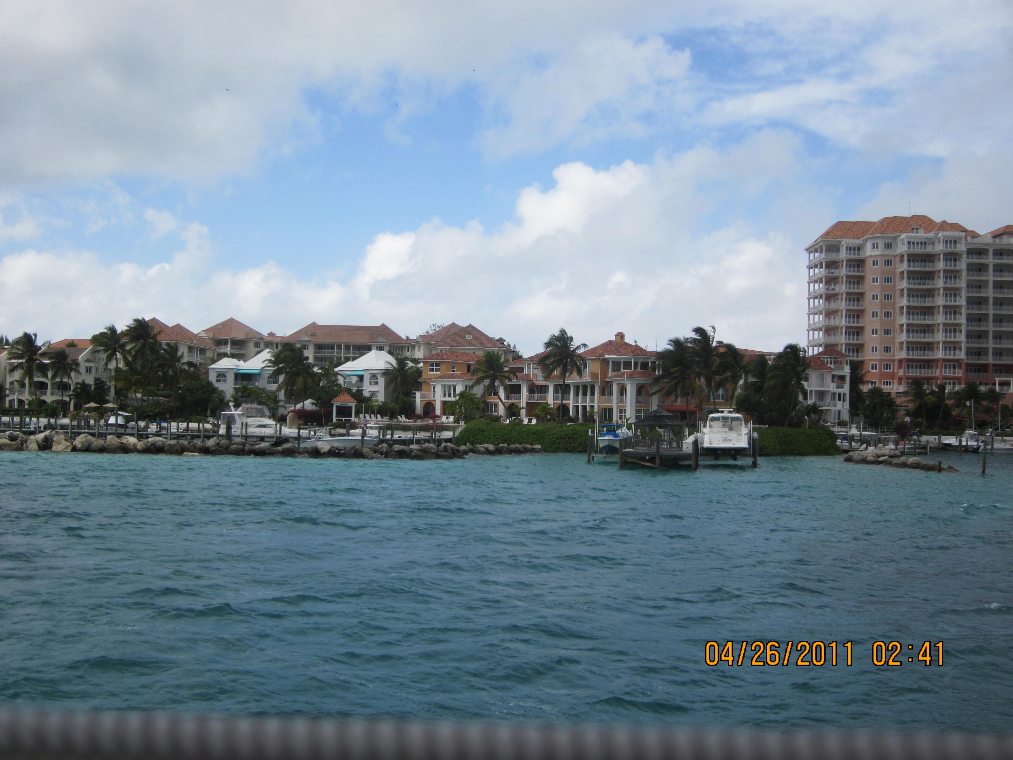 Traveling by small boat to the Blue Lagoon Isle
