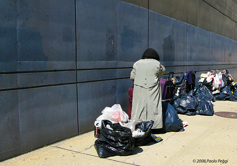 Woman homeless in NY