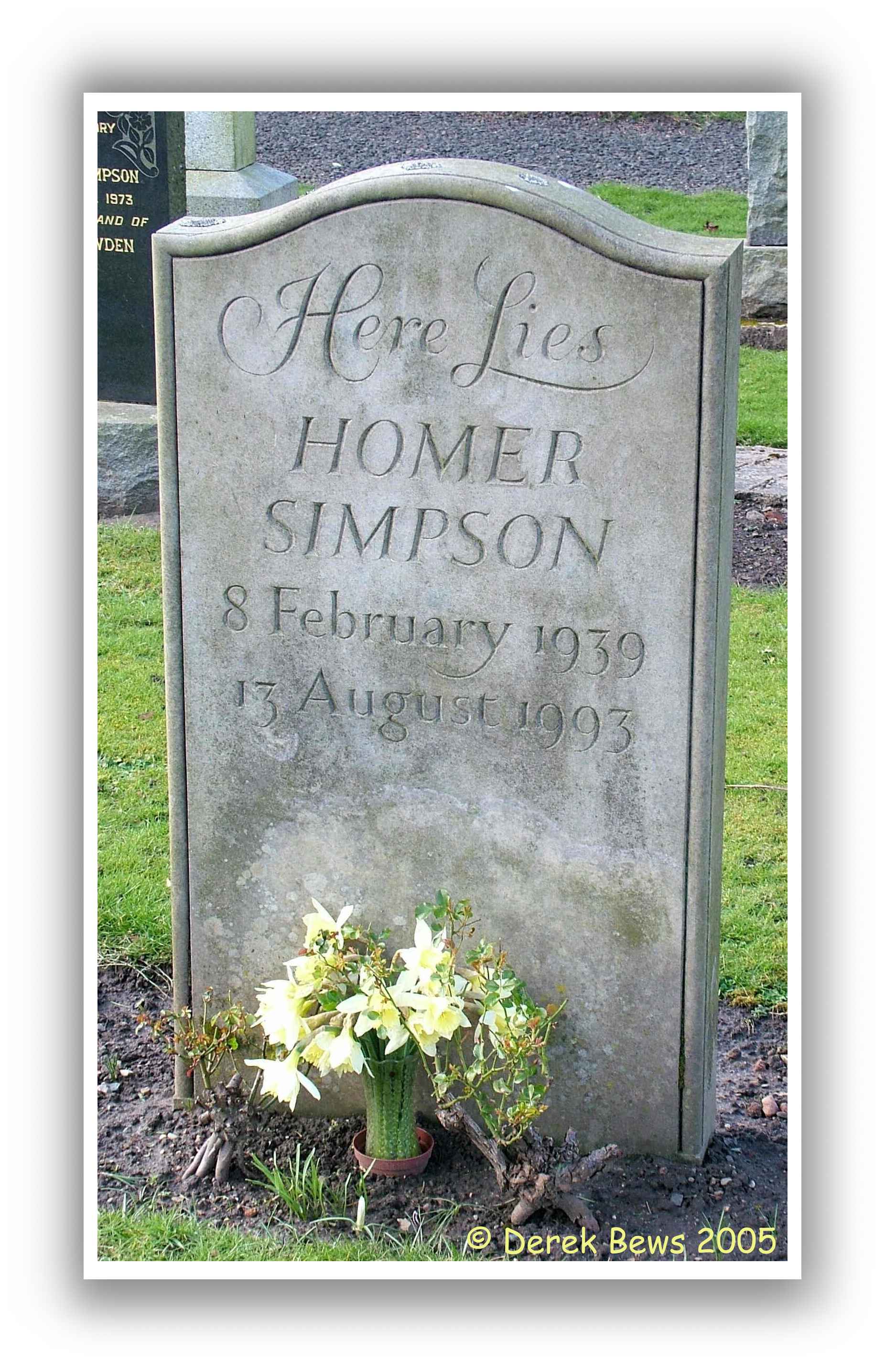 Homer Simpson RIP