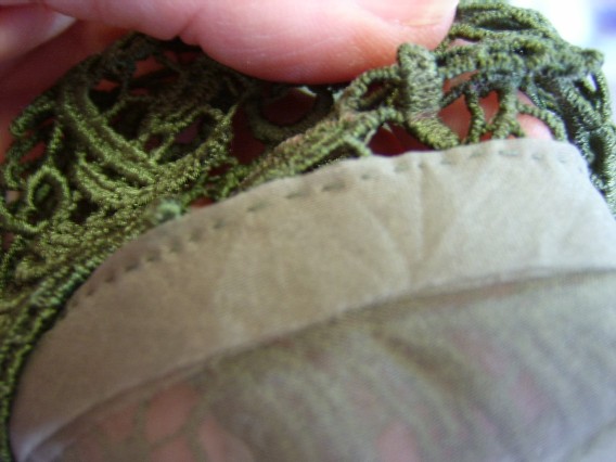 Organza with bias edging