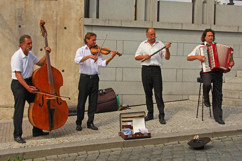 Busking at the Castle