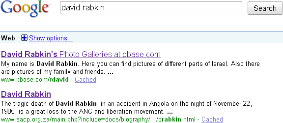 David Rabkin at Google
