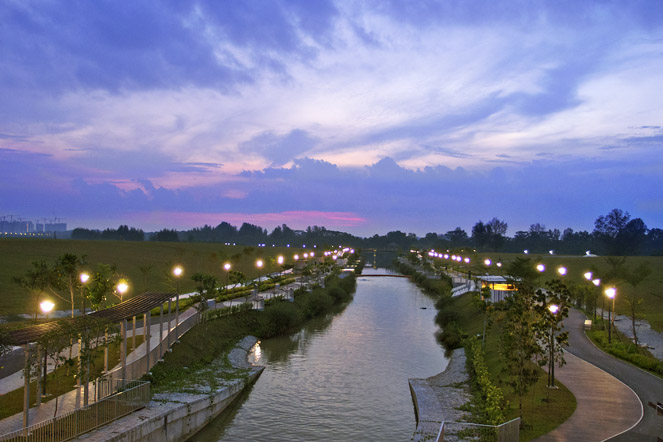 Dusk by the Punggol River