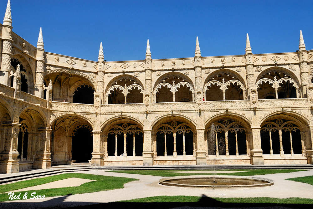 interior courtyard St Jeromes Monastery