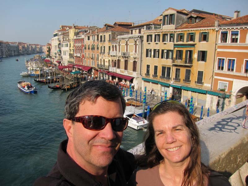 The happy couple in Venice!