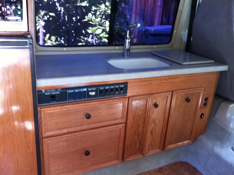 Home built Oak cabinetry