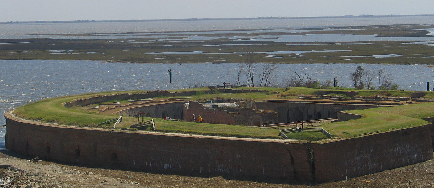 A Birdseye View Inside Fort Pike