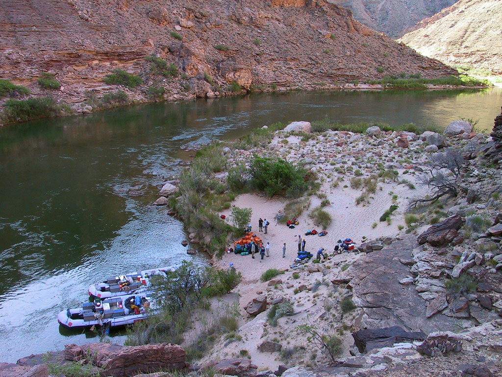 Breakfast at Crash Canyon Camp, Mile 63