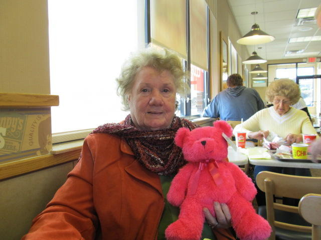 pink bear holder SUSAN