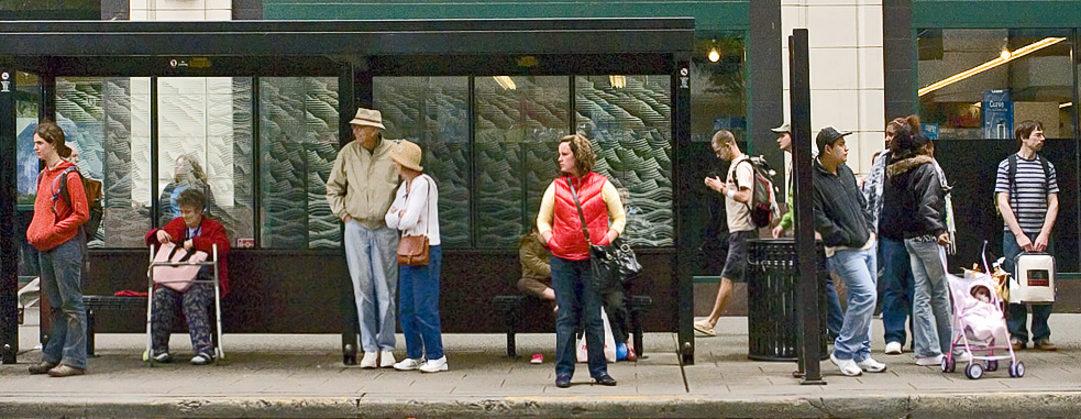 Eighth Place (Tie)<br>Bus Stop <br> by Ray Johnson