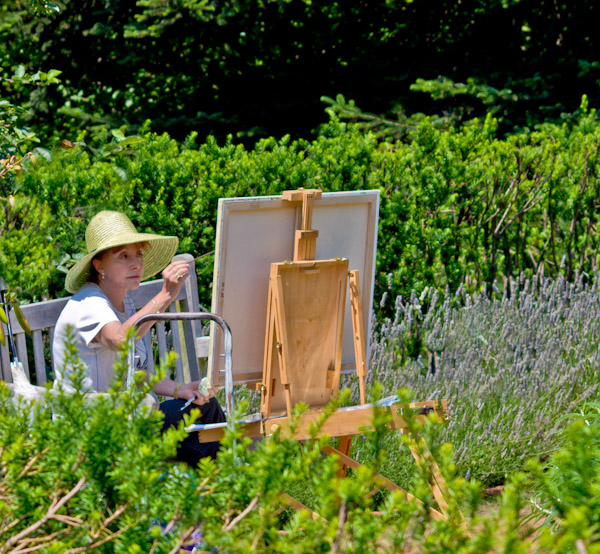 Painting  in a Garden - Brad