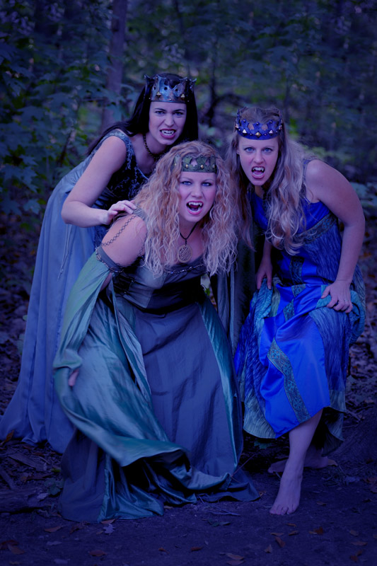 Vicious Voluptuous Vampire Vixens from Venus:  Nikcyi, Alex, and Sarah