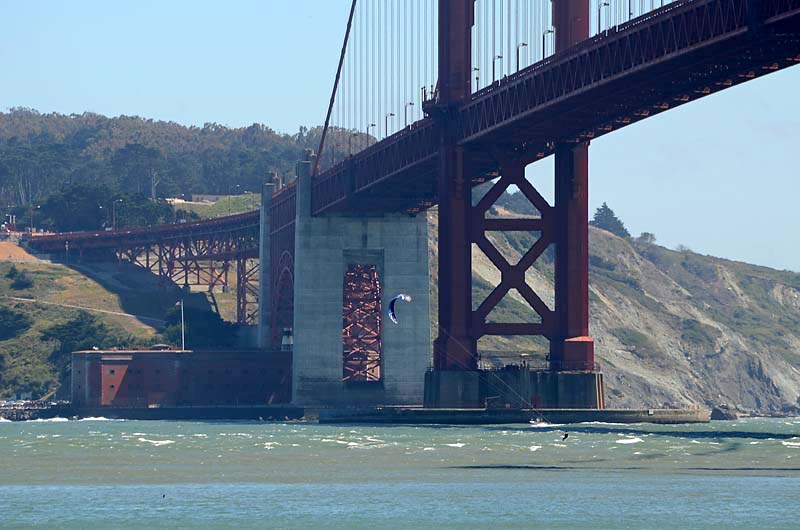 Parasurfer Under the Golden Gate