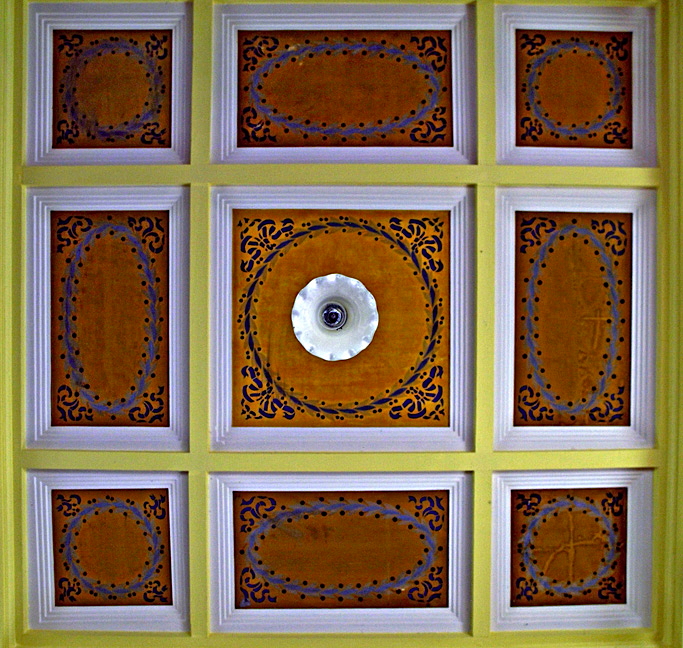 Ceiling of dining pavilion