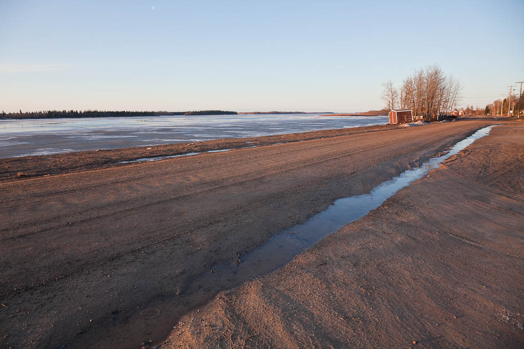 Revillon Road in Moosonee 2010 April 6th