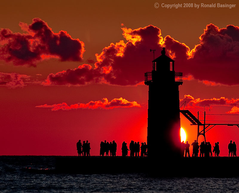 Sunset at South Haven (MI)