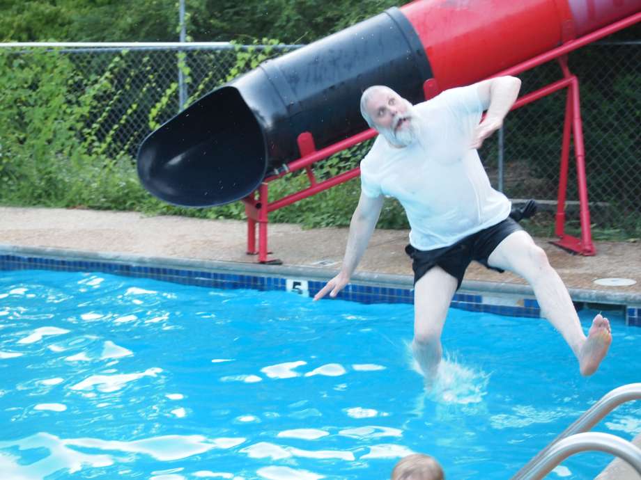 Ahhh! Mr Greg Conley in Dogwood Springs Cabin Pool