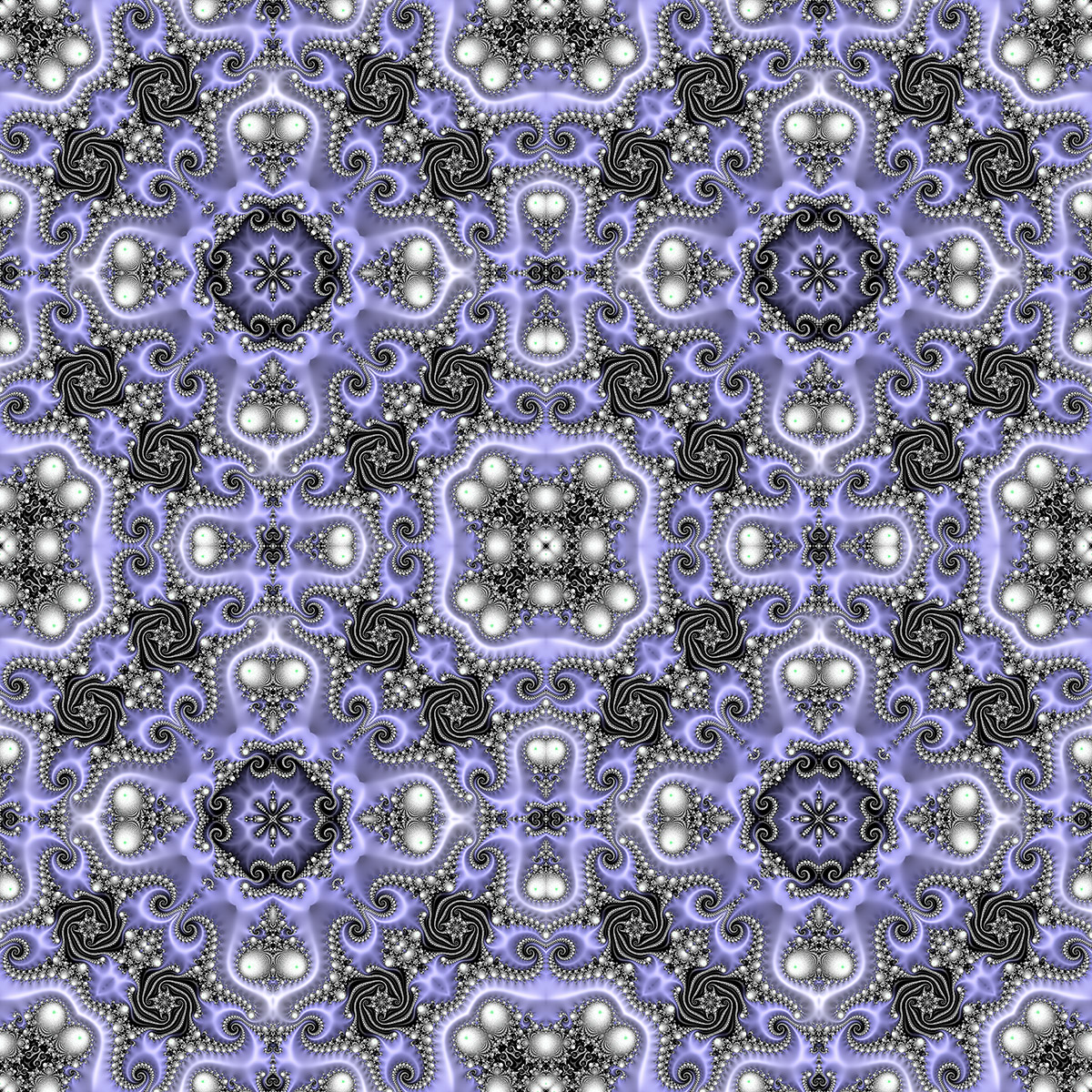 Snowy blue Christmas wrapping