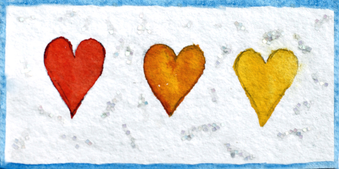 3 hearts