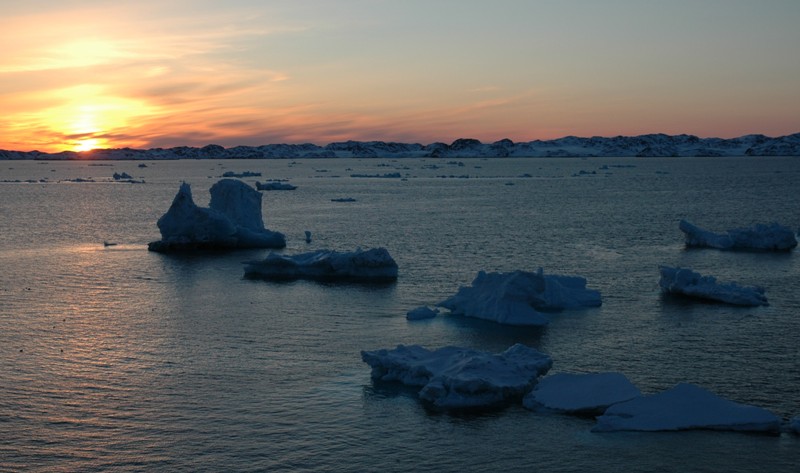Nuuk at sunset
