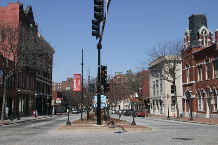 View down Central from Towers Corner