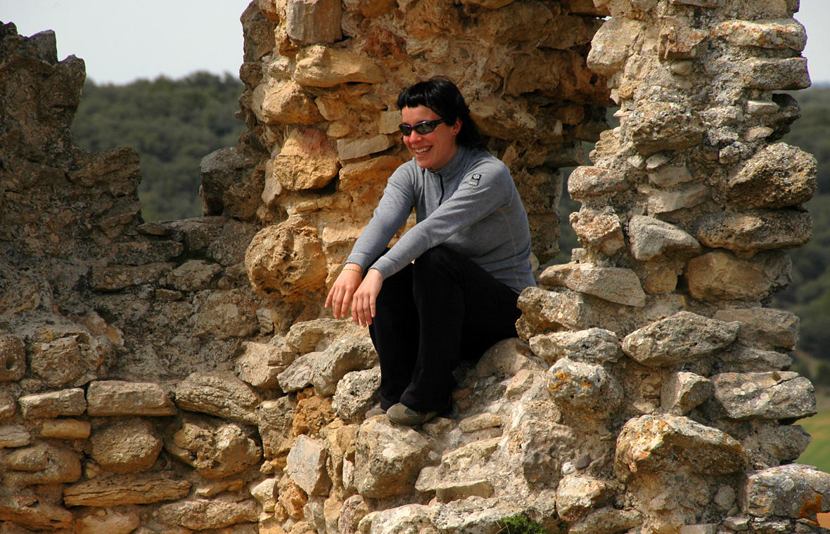 Posing in the Castle of Calataazor
