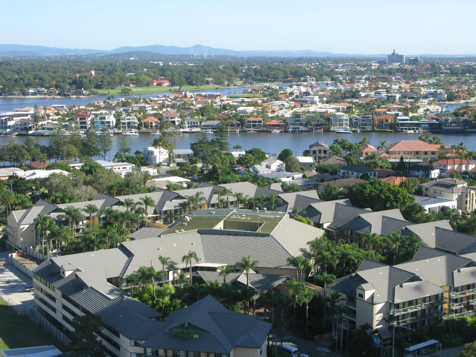Gold Coast hinterland from GCI hotel