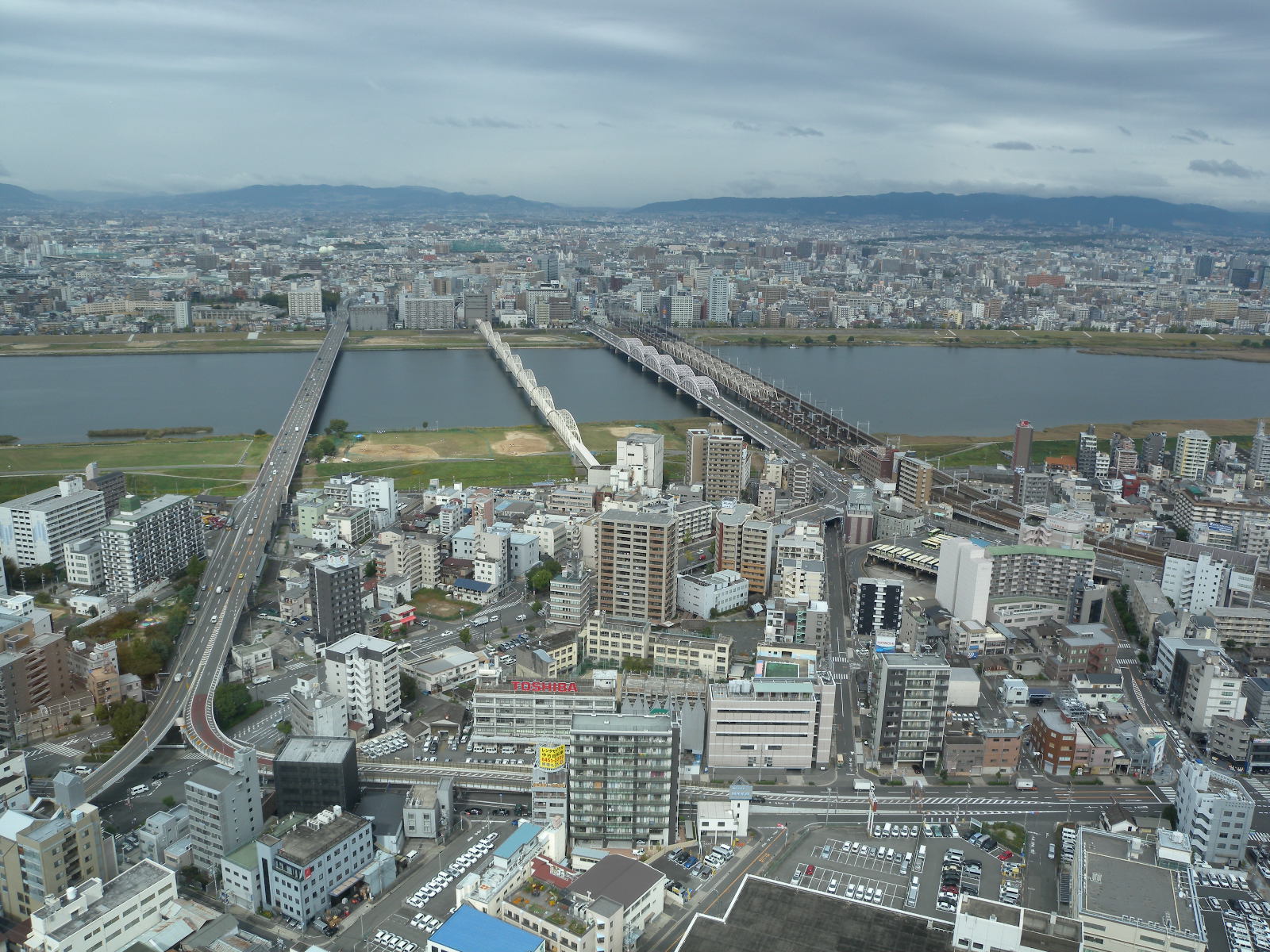 Osaka view from Umeda Sky Building