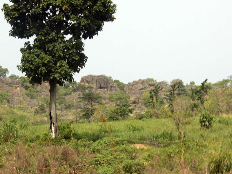 Road north from Kumasi, Ghana