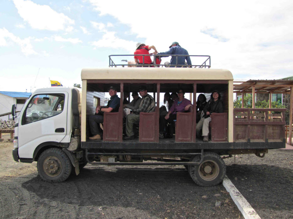 The truck bus on Floreana, Galapagos