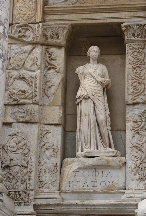 Statue of Sophia, Celsus Library, Ephesus