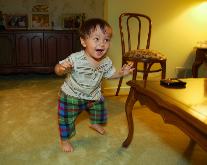 Goin' for a stroll at Great-Grandma's