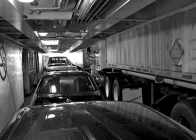 Getting ready to disembark Grand Manan ferry