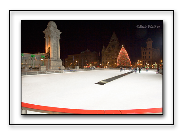 Skating In The Evening At Clinton-Square