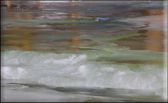 Winters Random Creeks Colorful Reflections