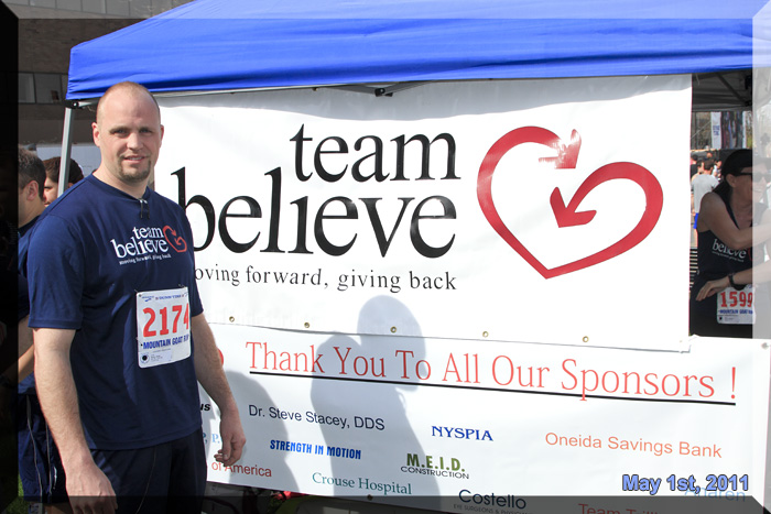 Dan Walker, One Of Our Sons Runs His First Race Finishing At 1:46:13 Over The Ten Mile Run