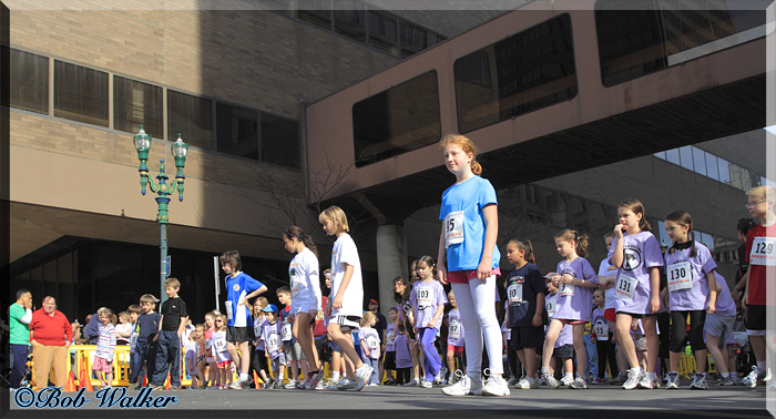 The Children Look Up At The Course Ahead Of Them