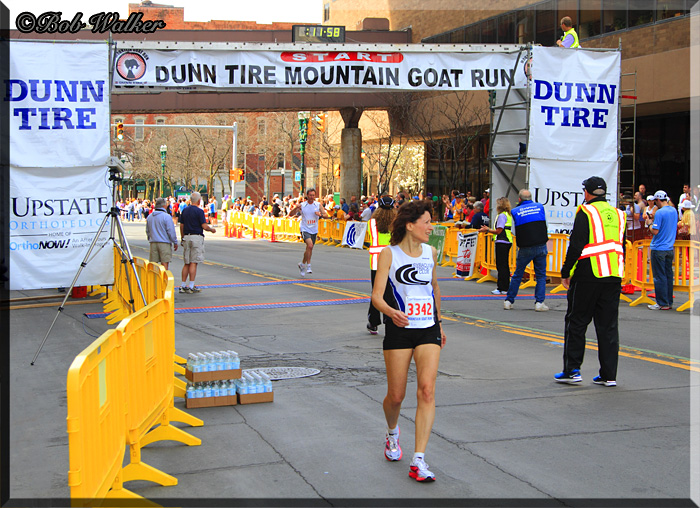 A Female Contestant As Seen Coming In From The 3 Mile Race Also